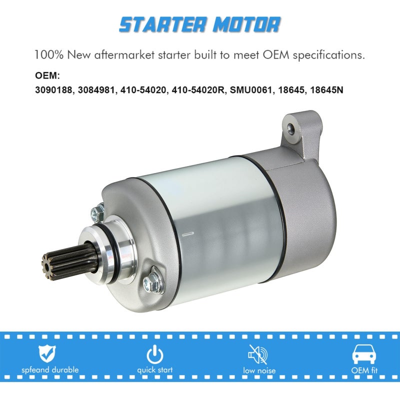 A ABIGAIL Starter Motor Replacement for Polaris Sportsman 500 325 330 335 425 400 450 ATV UTV Ranger Magnum Trail Boss Big Boss ATP Scrambler Starter HO 1995-2014 3090188 3084981 - Image 2